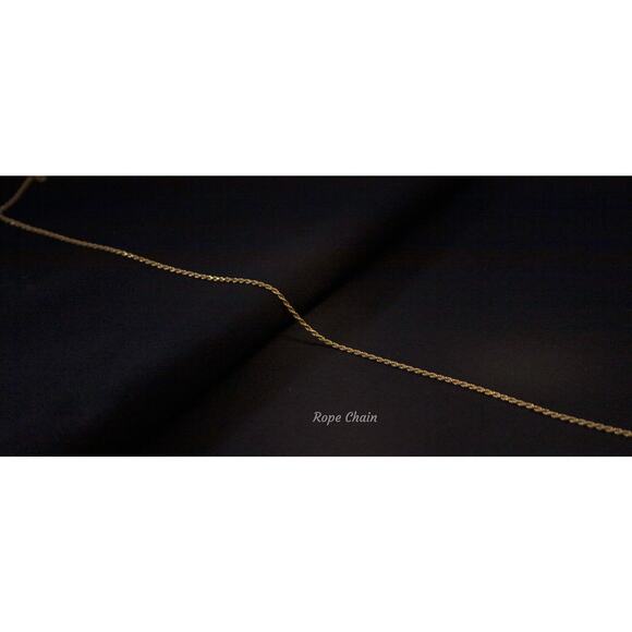 Mens Gold Diamond Cut Rope Chain, Solid 925 Sterling Silver Necklace Italy - Picture 3 of 8